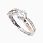 серебряное кольцо с цирконом  57208305